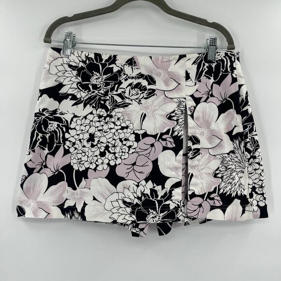 Cache Floral Y2K Skorts Sz 10 Tropical Couture Preppy Skirt Shorts Resort Garden - Picture 9 of 9